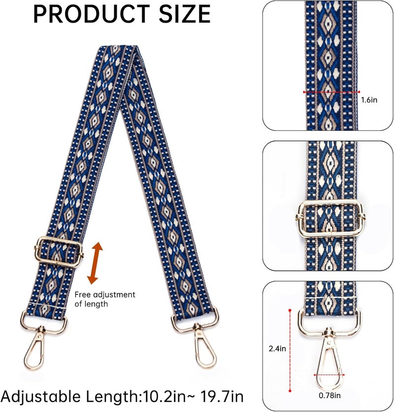 Dksongr Purse Straps Replacement Crossbody Wide Bag Strap for Purses Adjustable Shoulder Straps for Women Handbags - Image 2